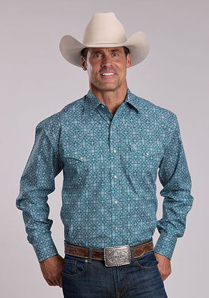 Stetson Teal Print