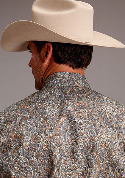 Stetson Men Desert Medallion Paisley – Broken horn