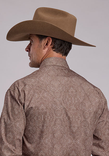 Stetson Highland Paisley Western Snap Shirt - Broken horn