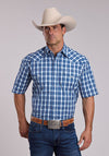 Stetson Navy Checker Snap Shirt