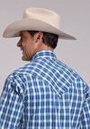Stetson Navy Checker Snap Shirt