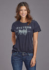 Stetson Women Distressed Running Horse Tee