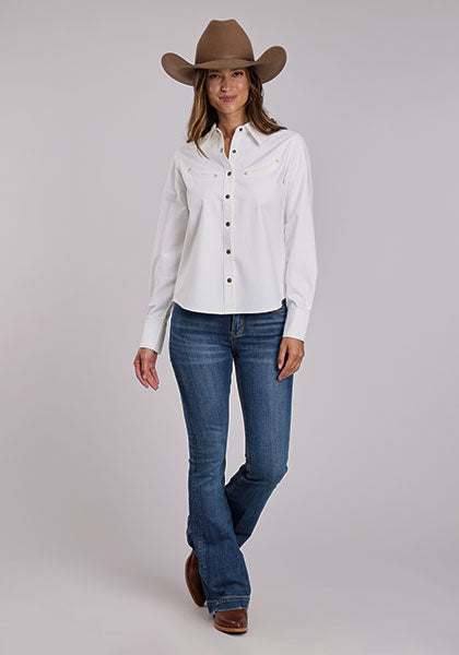 Stetson White Denim Blouse