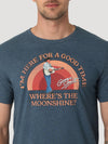 Wrangler George Strait Where's The Moonshine T-shirt - Midnight Navy