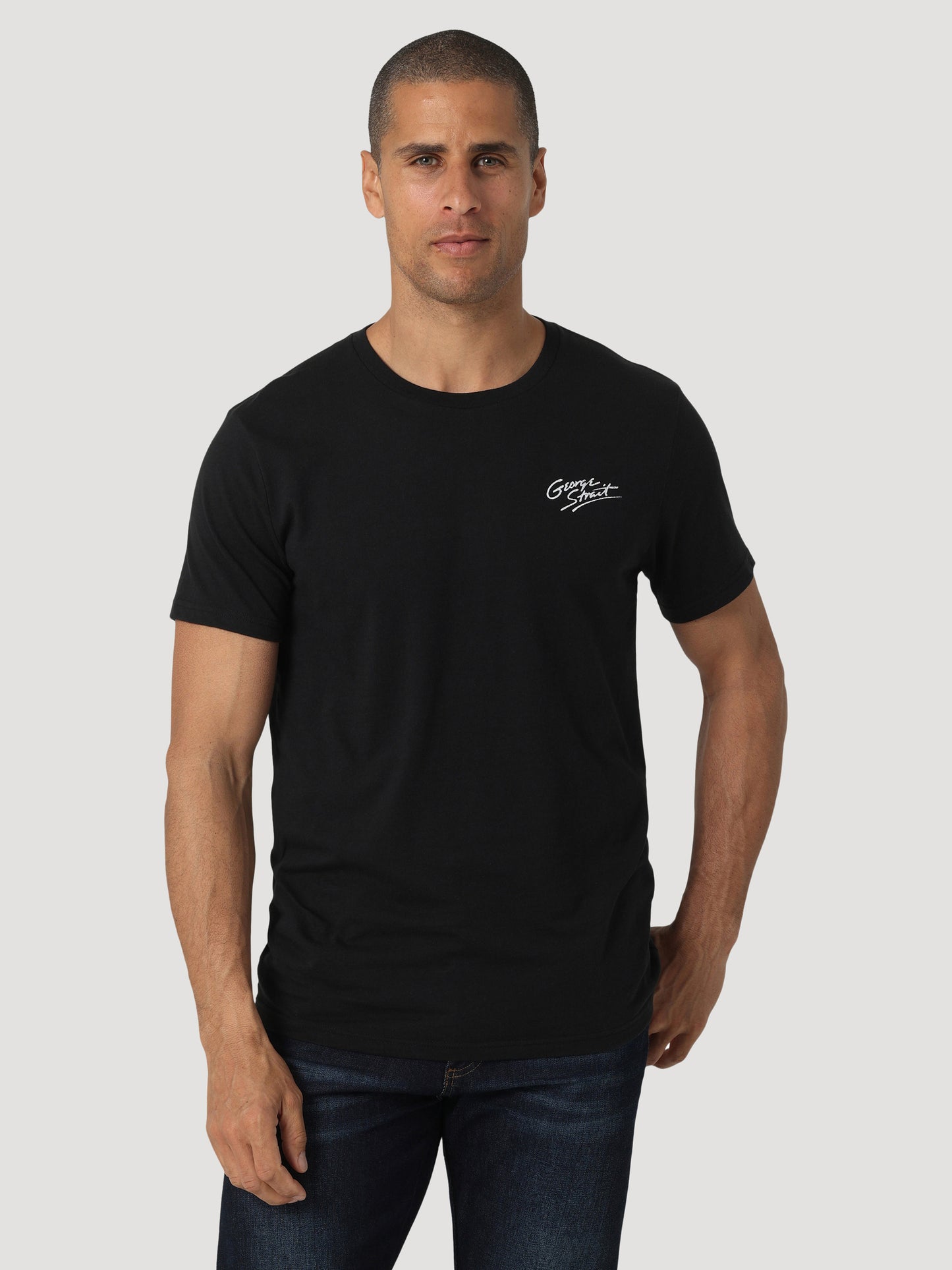 Wrangler George Strait Silhouette GLow T-shirt - Jet Black