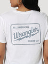 Wrangler Womens Electric Logo Slim Fit Tee - Marshmallow Heather