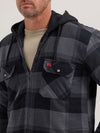 Wrangler Mens Riggs Hooded Flannel Work Jacket