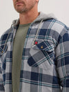 Wrangler Mens Riggs Hooded Flannel Work Jacket