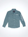 Wrangler Boy's Logo Western Snap Shirt