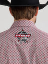 Wrangler Men's PBR Logo Western Shirt