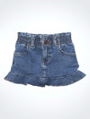 Wrangler Little Girl's Pull On Ruffle Denim Skirt