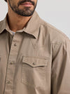 Wrangler Men's Retro Western Snap Solid Shirt