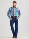 Wrangler Men's Vintage-Inspired Brushpopper Western Snap Shirt