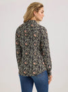 Wrangler Women's Floral Slim Western Snap Shirt