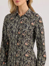 Wrangler Women's Floral Slim Western Snap Shirt