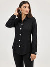 Wrangler Women's Slim Concho Button Shirt