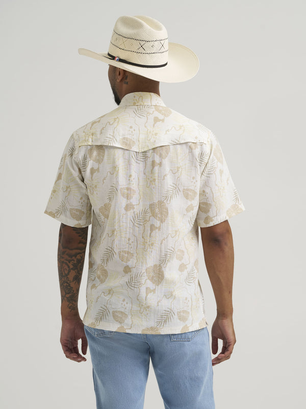 Wrangler Short Sleeve Snap Shirt - Broken horn