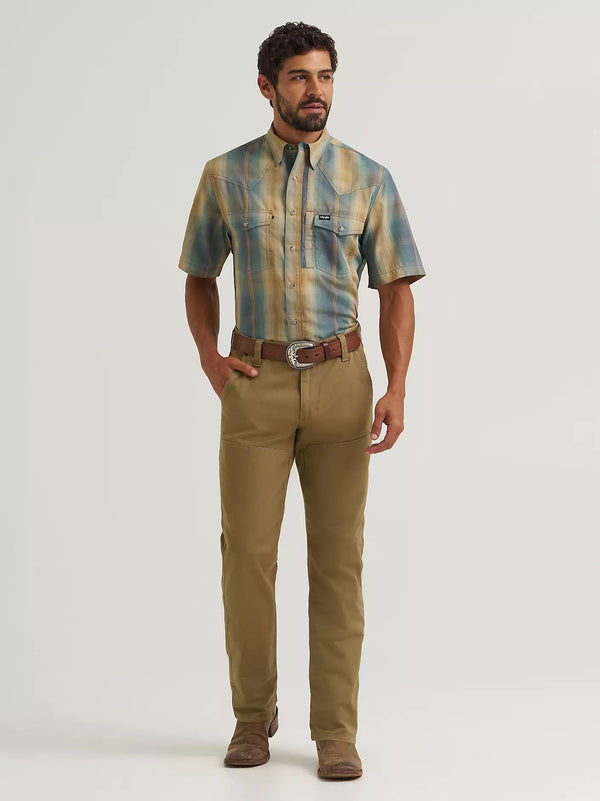 Wrangler All Terrain Gear Performance Plaid Shirt - Broken horn