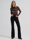 Wrangler Women's Rambling Ridge Mock Neck Top - Broken horn