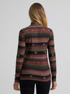 Wrangler Women's Rambling Ridge Mock Neck Top - Broken horn