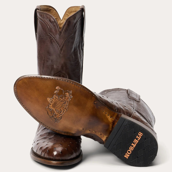 Stetson Austin Ostrich Roper Boot