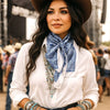 Blue & White Paisley Wild Rag