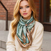 Seafoam & Cream Paisley Wild Rag