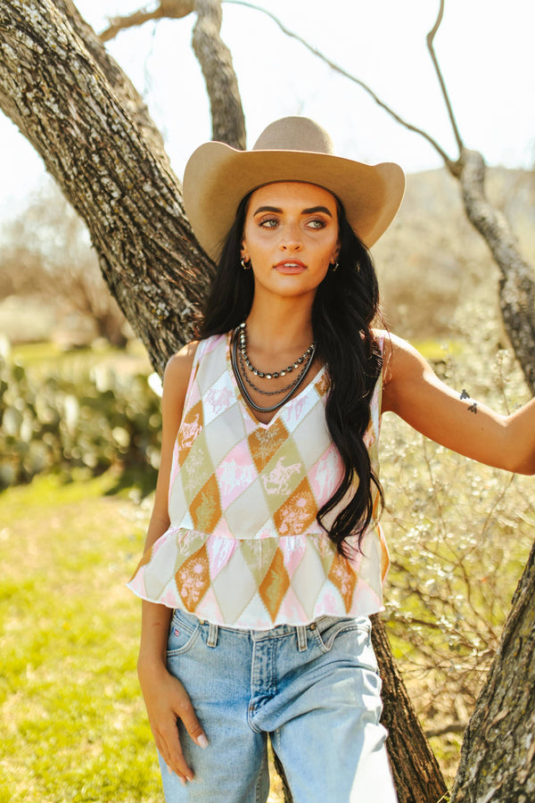 Preppy Pony Blouse - Broken horn