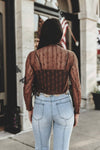Lariat Lace Long Sleeve - Chocolate - Broken horn
