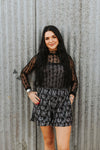 Lariat Lace Long Sleeve -Midnight - Broken horn