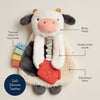Itzy Ritzy Cow Itzy Friends Lovey™ Plush - Broken horn