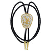 Western Express Eagle on German Silver Bolo Tie - Broken horn
