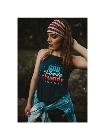 God , Family, Country Tank