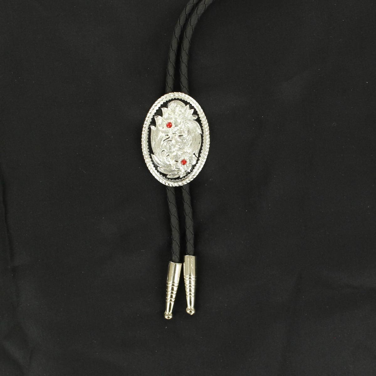 Double S Adult Bolo Tie Western Floral