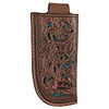 Justin Mens Knife Sheath Tooling w/ Turquoise Underlay