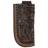 Justin Mens Knife Sheath Genuine Leather W/ Tooled Emboss