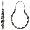 Justin Earrings Twisted Hoop W/Latch Back