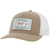Hooey Rank Stock Cap Tan W/White & Turquoise Patch