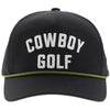 Hooey "Cowboy Golf" Cap Black w/White Stitching