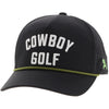 Hooey "Cowboy Golf" Cap Black w/White Stitching
