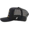 Hooey "Rank Stock" Hat Black w/Yellow & White Stitching