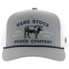 Hooey "Rank Stock" Hat Black w/Yellow & White Stitching