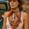 Burnt Orange & Tan Wild Rag