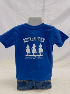 Broken Horn Toddler Tee - Royal blue