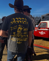Los Sundays Tequlia The Cowboy State Tee - Vintage Black / Yellow - Broken horn
