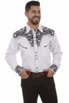 Scully Floral Tooled Embroidery Shirt