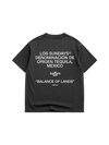 Los Sundays Tequlia The Balance Tee - Vintage Black / White - Broken horn