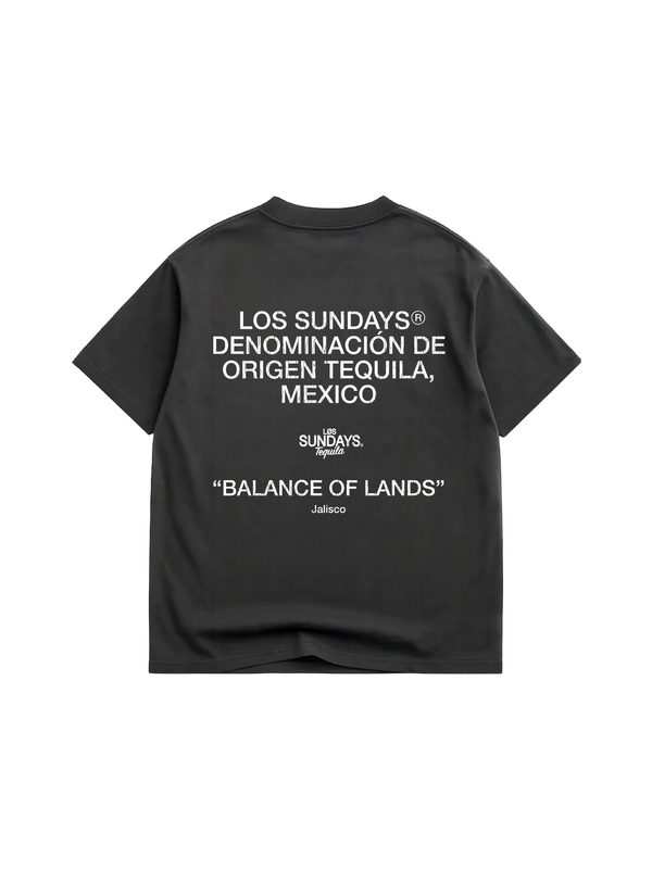 Los Sundays Tequlia The Balance Tee - Vintage Black / White - Broken horn