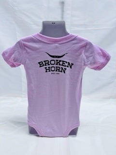 Broken Horn Infant Onsie - Pink
