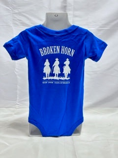 Broken Horn Infant Onsie - Royal Blue